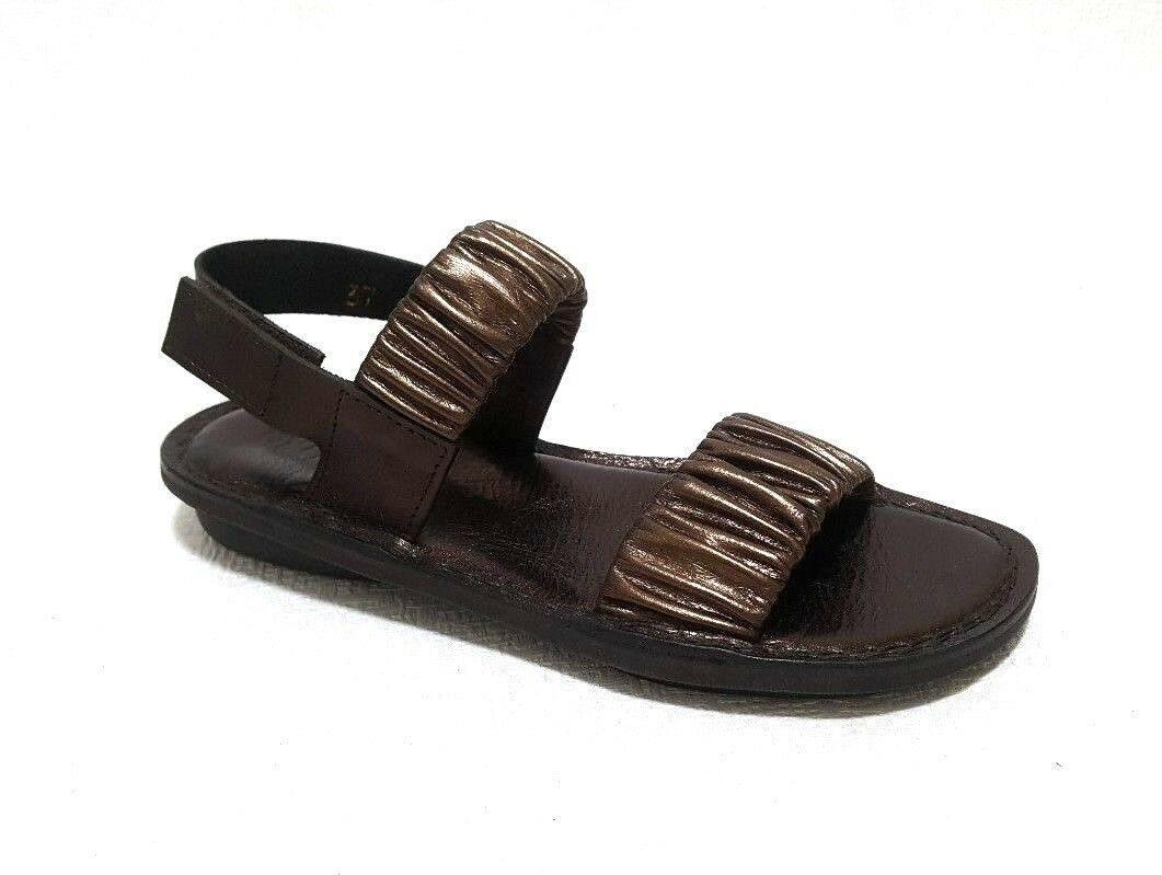 TRIPPEN Pacific Copper Leather Sandals  Size EU 37 - SVNYFancy