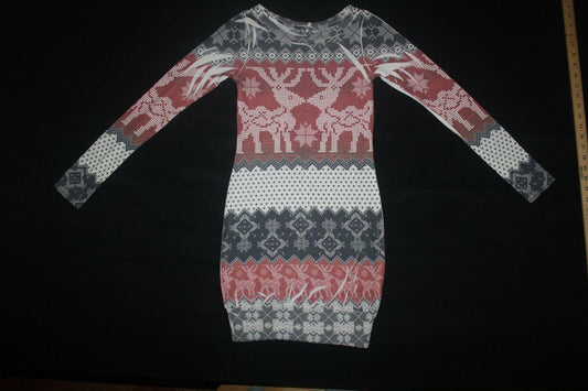 JUJU & B long Sleeve Womens Dress Geometric Print Size S  style D8714 - SVNYFancy