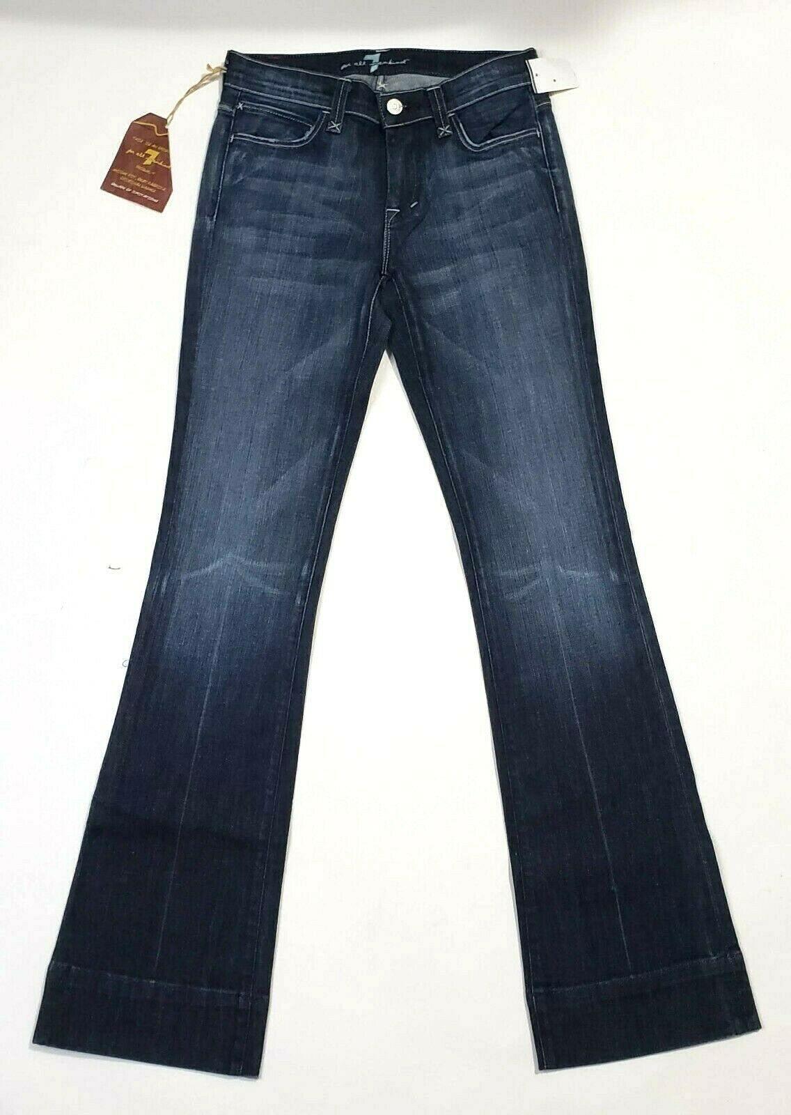 7 For All Mankind Womens Flare Jeans Low Rise  Size 26 - SVNYFancy