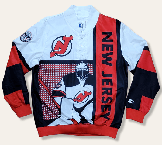 New Jersey Devils Stanley Cup Athletic Fashion Water Resistant Jacket Size XXL - SVNYFancy