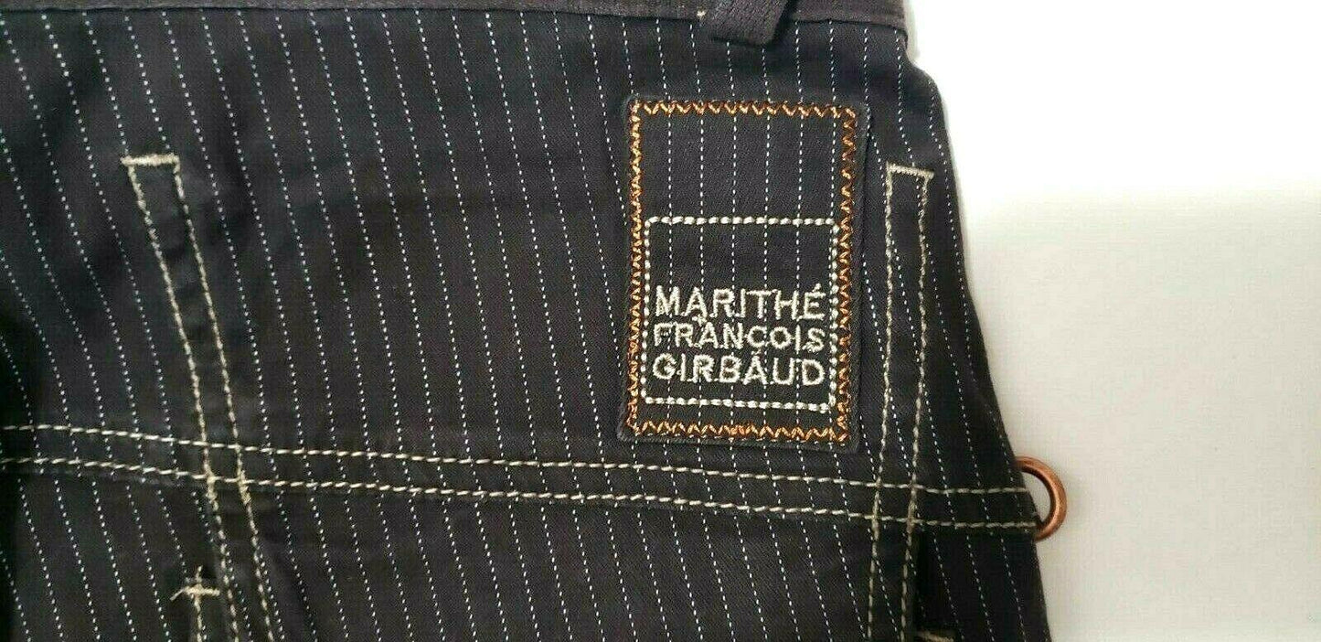 Marithe+Francois Girbaud Fashion Brown Striped Womens Pants Size 27 - SVNYFancy