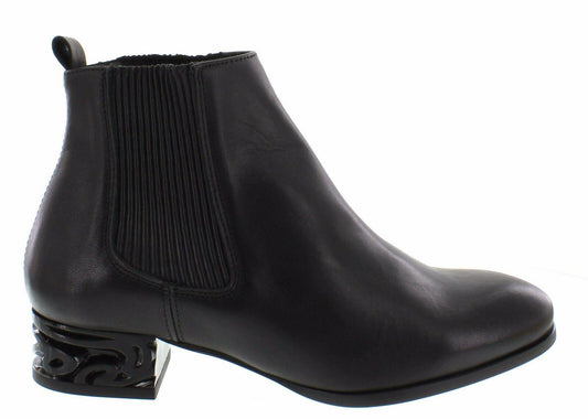 Miista Ashlynn Womens Chelsea Black Leather Ankle Boots US 5  EU 35 - SVNYFancy