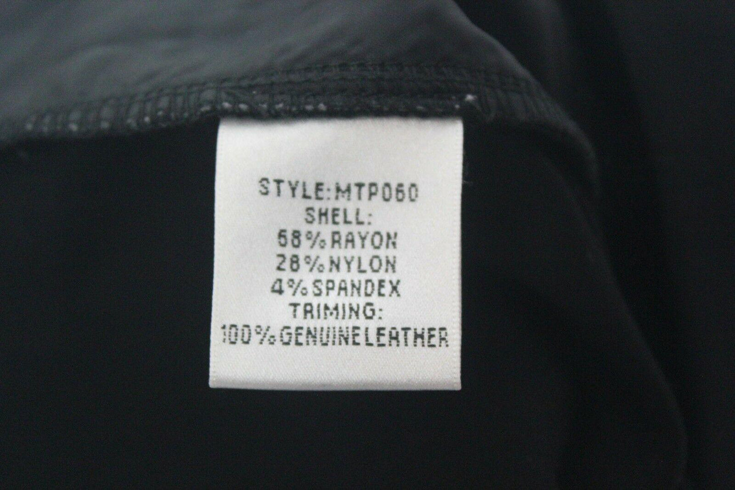 My Tribe Black %100 Leather Side Panel Legging Stretch Pants Size S - SVNYFancy