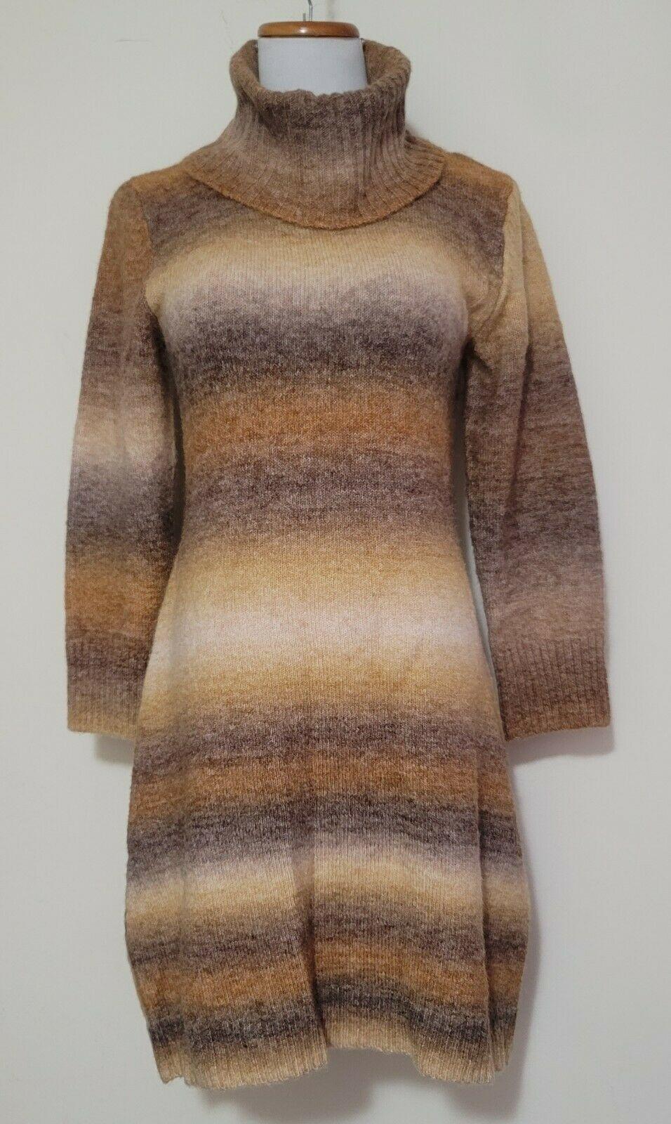 RONNI NICOLE  Brown Ombre Knit Sweater Dress Size S - SVNYFancy