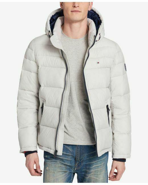 Tommy Hilfiger Men's Ice Quilted Puffer Hooded Jacket Size XXL - SVNYFancy