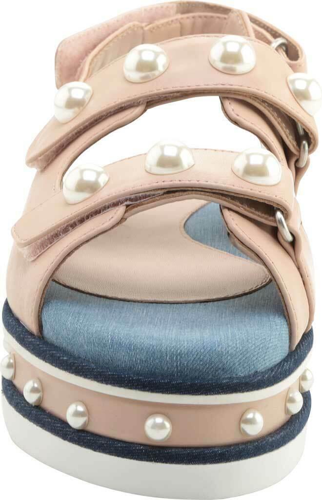 Clone Womens Diamond Nappa Leather Platform Stud Pearl Sandals Size EU 36 - SVNYFancy