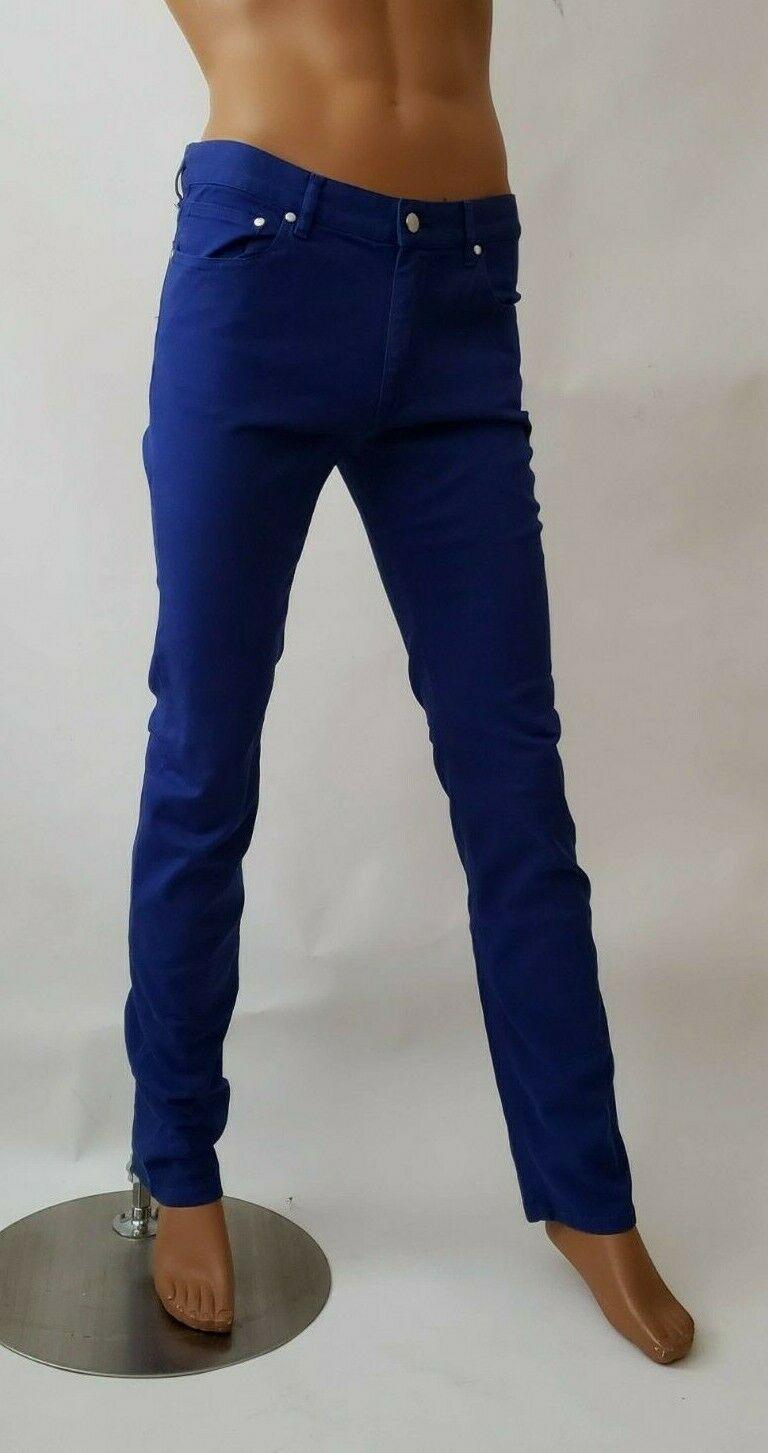 VILEBREQUIN Men's Classic Slim Straight Fit Jeans Blue Cobalt Size 52 - SVNYFancy