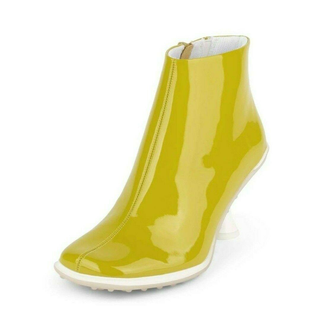 Jeffrey Campbell Light Green Patent Leather Square Toe Ankle Boots  Size US 8.5 - SVNYFancy