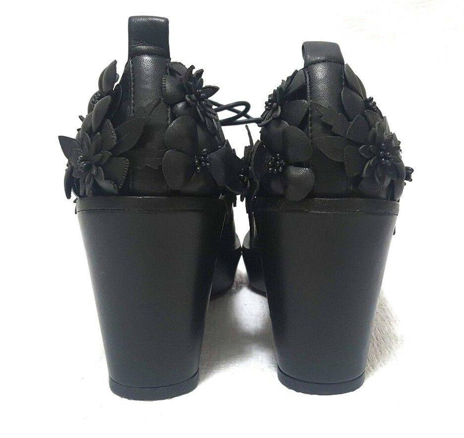 KARL LAGERFELD Black Leather Fashion Comfort Shoes Size 6 - SVNYFancy