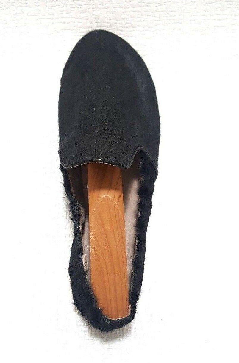 Lust For Life Leather Sheep Nappa Pony Hair Black Flats Loafer Size 6 - SVNYFancy