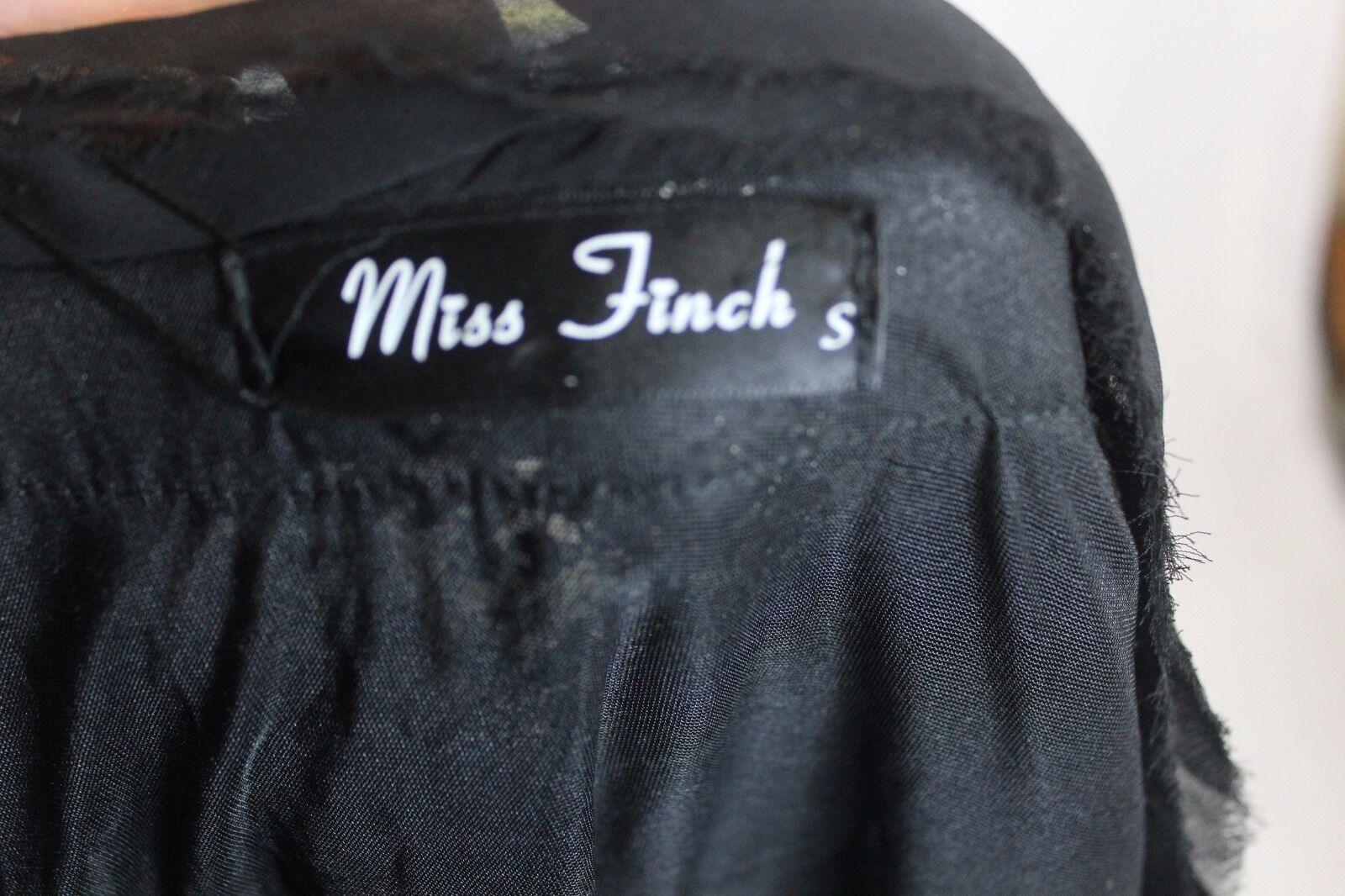 Miss Finch Black Sequin Jacket 3/4 Sleeve Size S - SVNYFancy