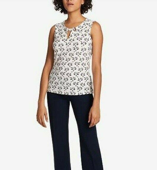 Tommy Hilfiger Women's Anchor-Print Keyhole Top Size S - SVNYFancy
