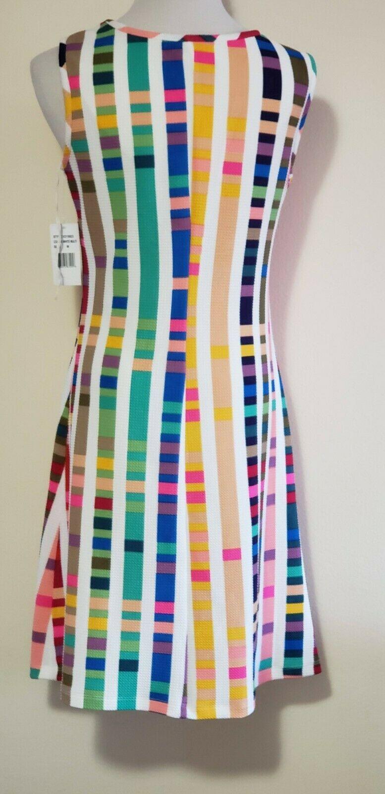 Ronni Nicole Bright Geometric Printed Sleeveless Dress Size M - SVNYFancy