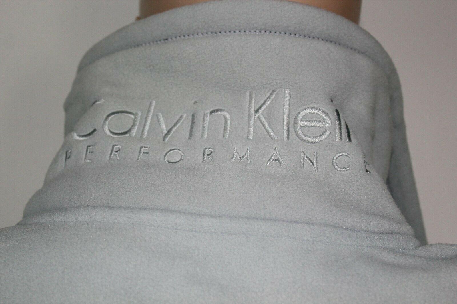 Calvin Klein Blue Performance Fleece Jacket Gray Size XS - SVNYFancy