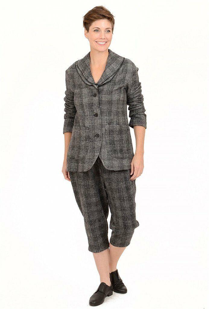 Ivan Grundahl Copenhagen Ence Womens Fashion Wool Pants Check Grey  Size 38 Portugal - SVNYFancy