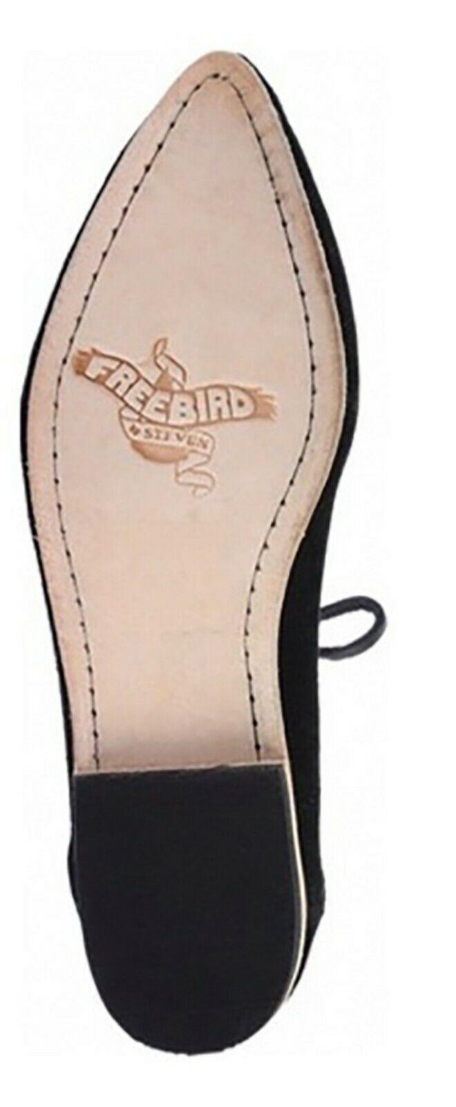 FREEBIRD by Steven Enya Ghillie Lace Shoe Black Suede  Size US 8 - SVNYFancy