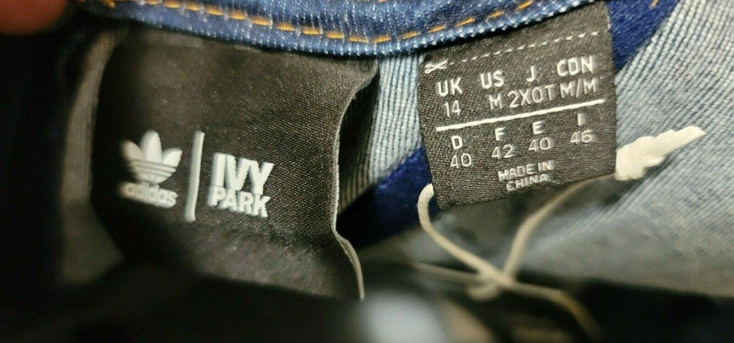 Adidas X Ivy Park Rodeo Denim Bodysuit Dark Denim Women Size M - SVNYFancy