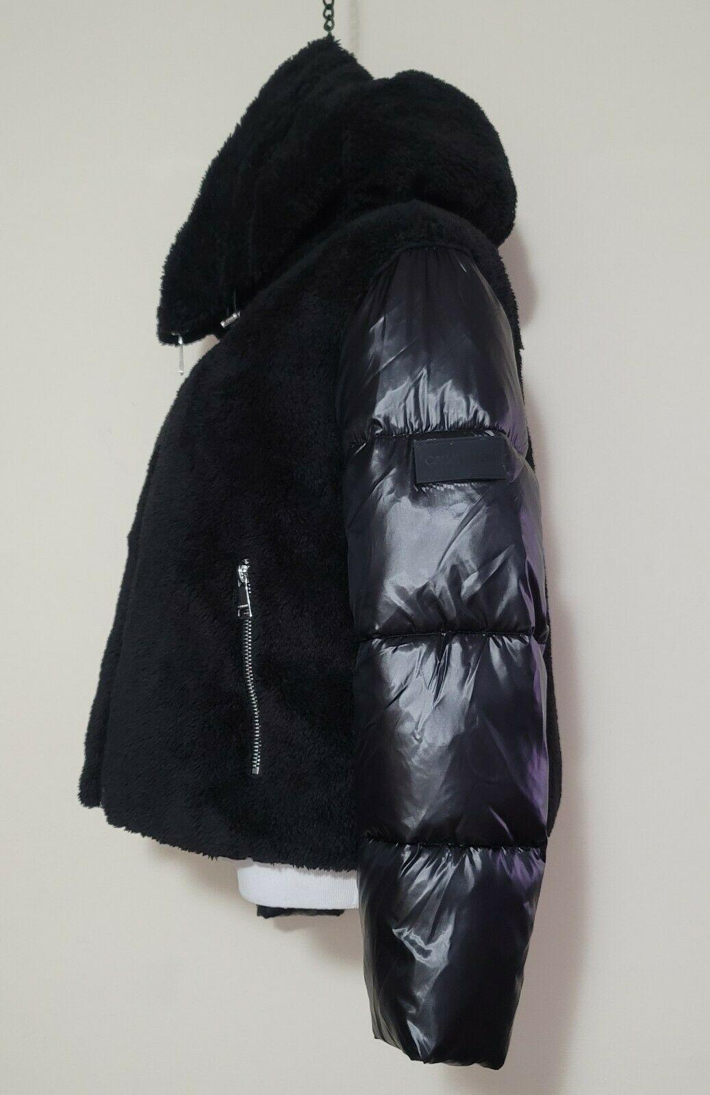 Calvin Klein Women's   Hooded Puffer Black Jacket  Size US S - SVNYFancy