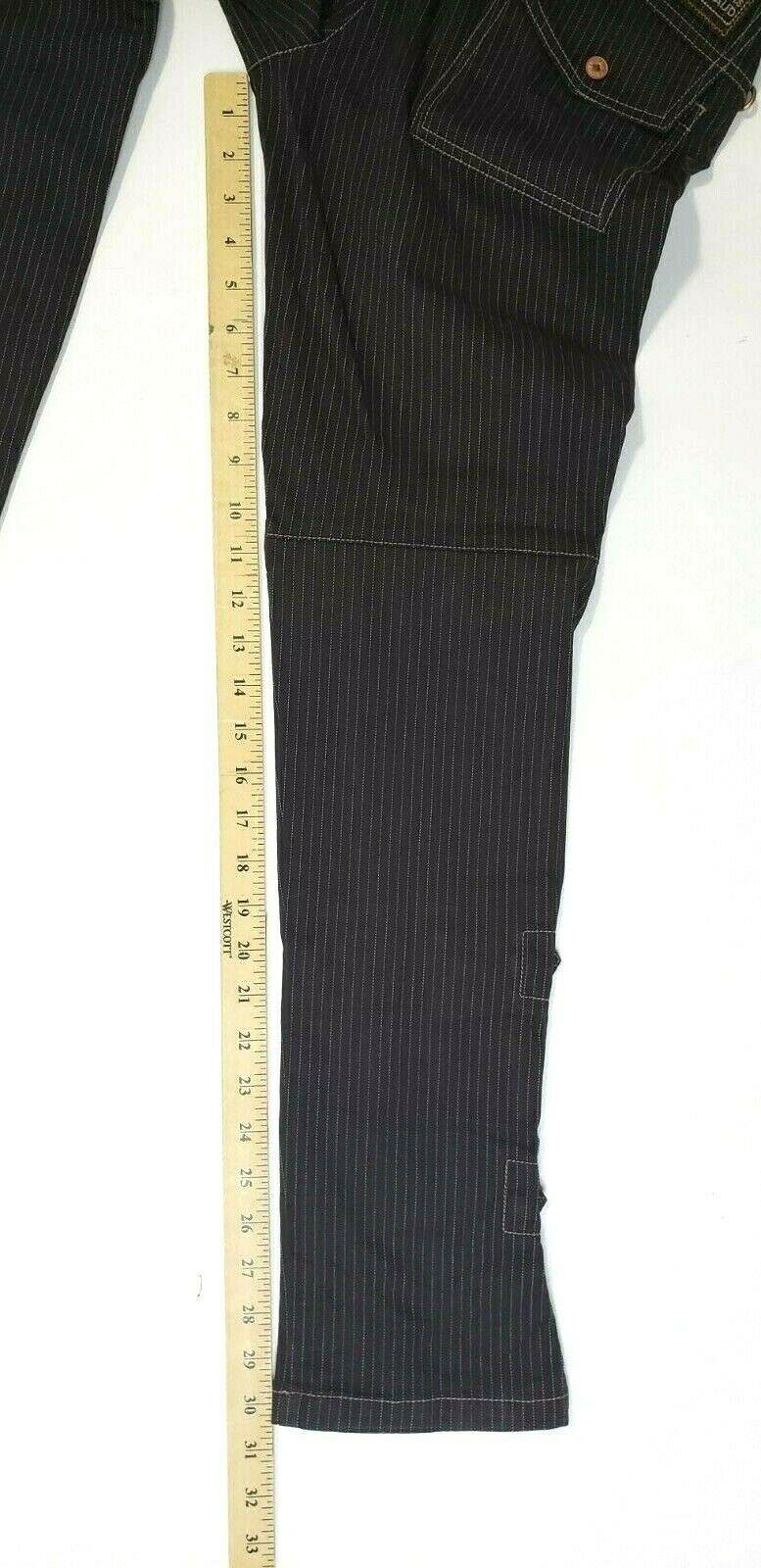 Marithe+Francois Girbaud Fashion Brown Striped Womens Pants Size 27 - SVNYFancy