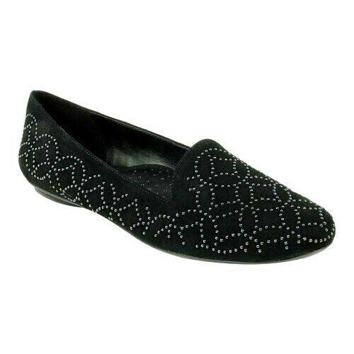 Vaneli Women's Shoes Sagar Suede Closed Toe Loafers, Black Suede, Size US 9.5 M - SVNYFancy