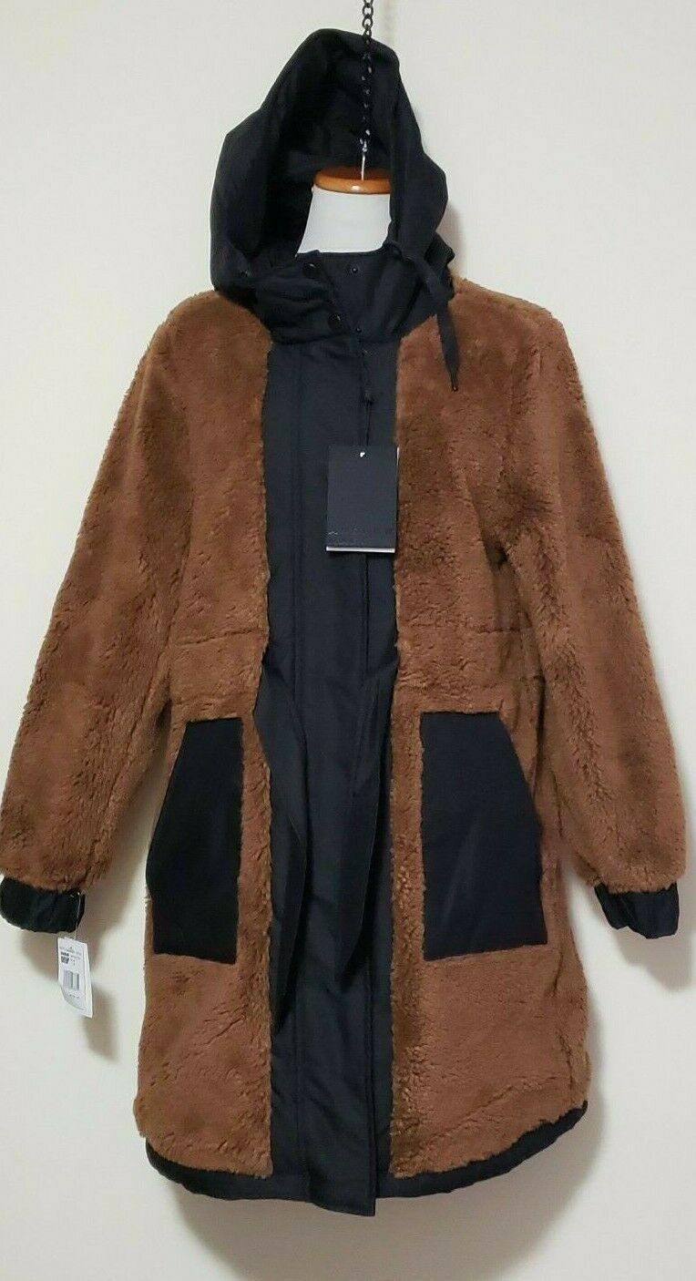 Andrew Marc Wharton Reversible Parka & Faux Fur Fuzzy Teddy Bear Coat Size L - SVNYFancy