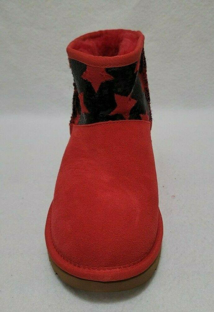 UGG Classic Mini Sequin Star Sheepwool Red UGG Boots Women’s Size US 7  EUR 38 - SVNYFancy