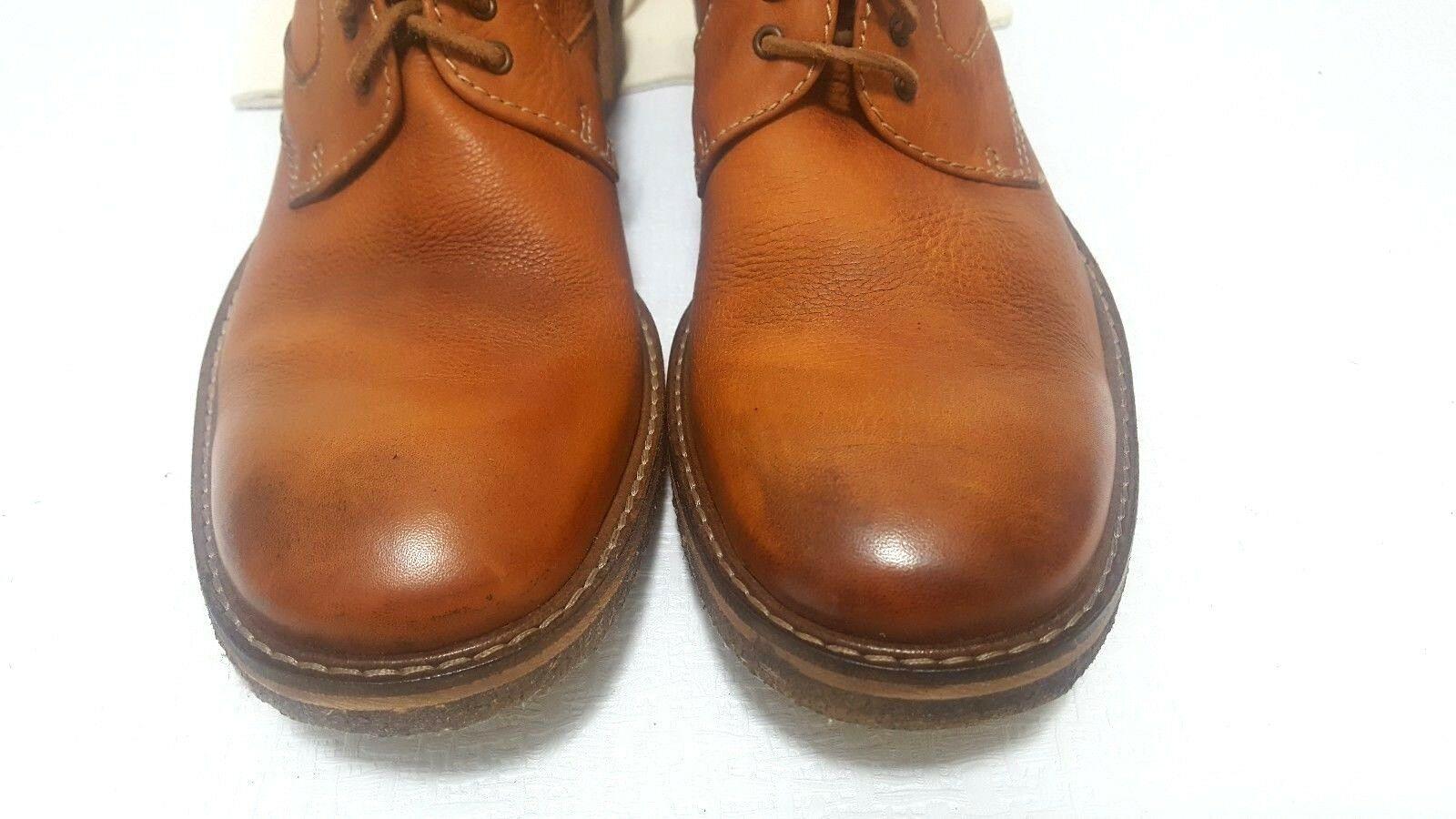Northern Cobbler Leather Boots Loach Tan Petrol Mens Size EU 43 - SVNYFancy