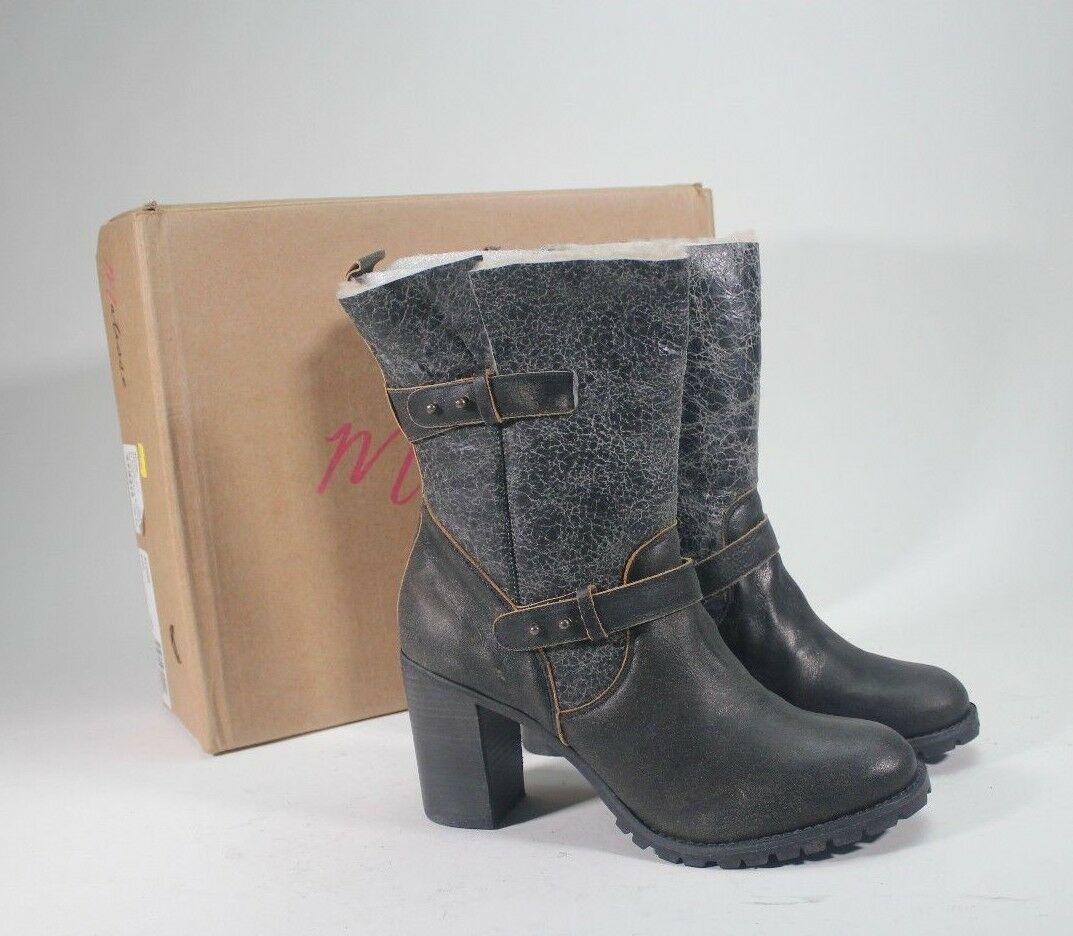 MATISSE Black ALPINE Womens Genuine Shearling Leather BOOTS Size 10 M - SVNYFancy