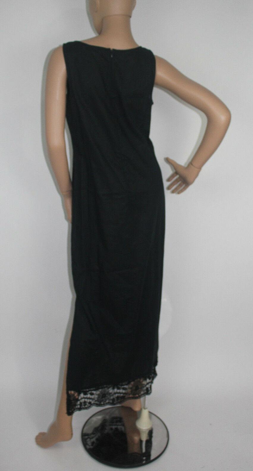 STUDIO I  Dress Women Black Maxi Dress 100% Linen Size 8 - SVNYFancy