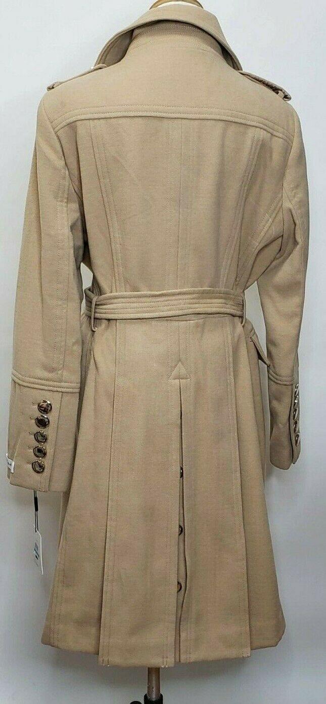 Calvin Klein Double Breasted Camel Color Peacoat Trench Coat Size 16 - SVNYFancy