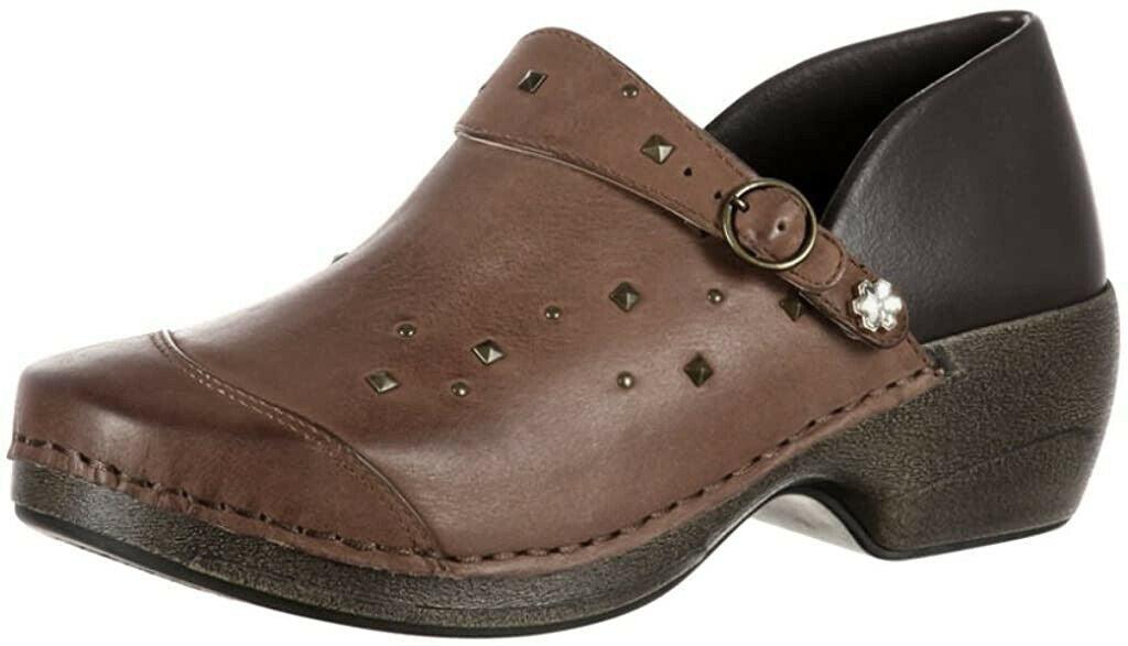 Rocky 4EurSole Studded Leather 3 in 1 Work Comfort Clog Shoe US 10-10.5  EU 41 - SVNYFancy
