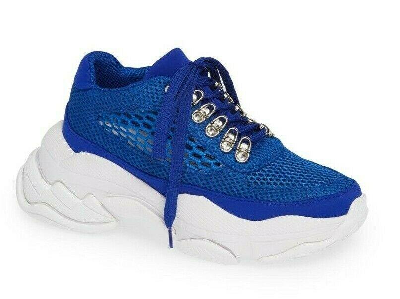 Jeffrey Campbell Hotspot Blue Oversized Dad Sneakers Platform Ugly Sneakes 8 M - SVNYFancy