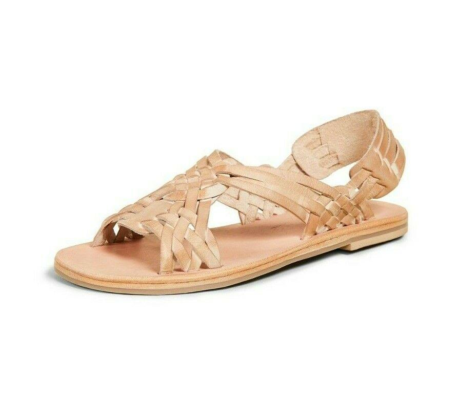 Free People Womens San Juan Huarache Tan Flat Sandals Sz 40 US 10 - SVNYFancy