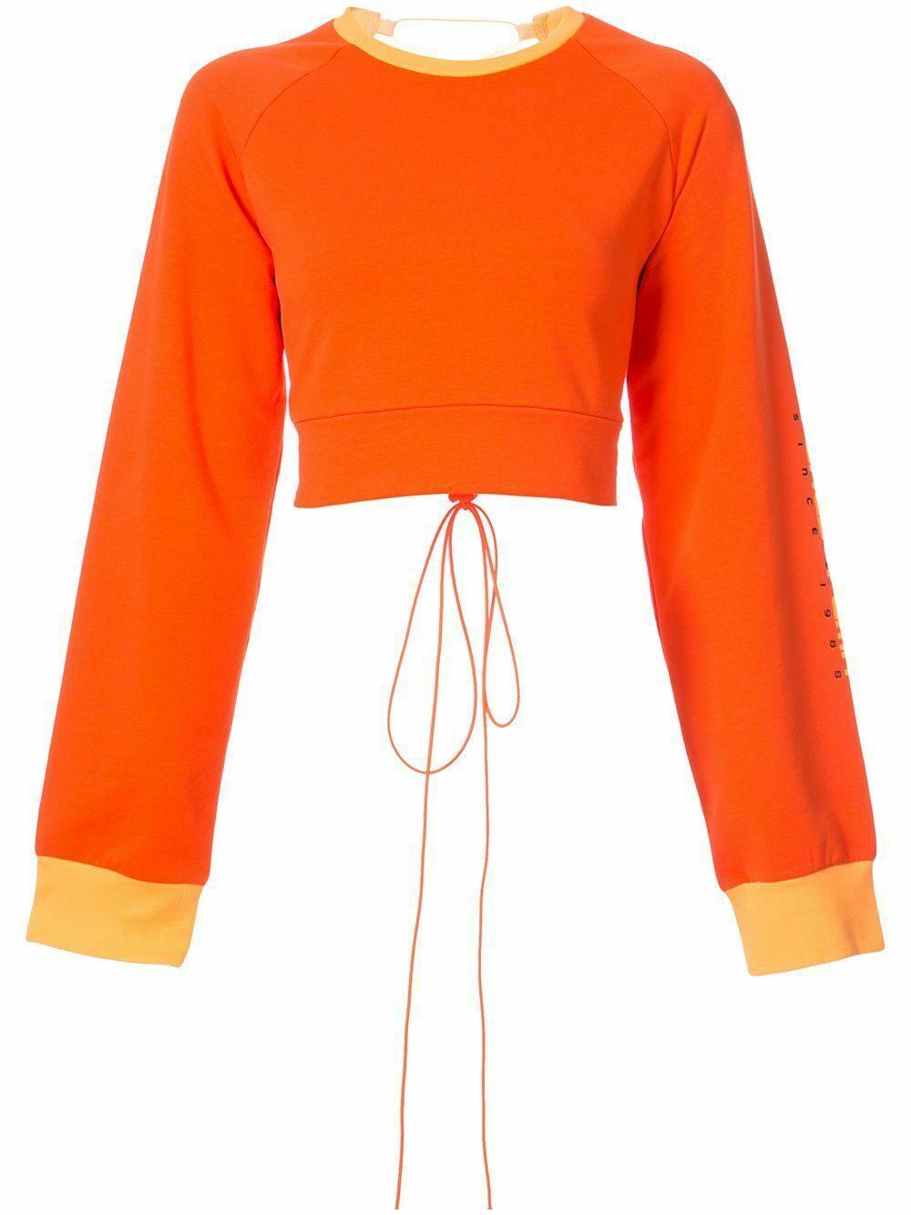 Puma x Fenty by Rihanna Womens Laced Sweatshirt Orange - SVNYFancy