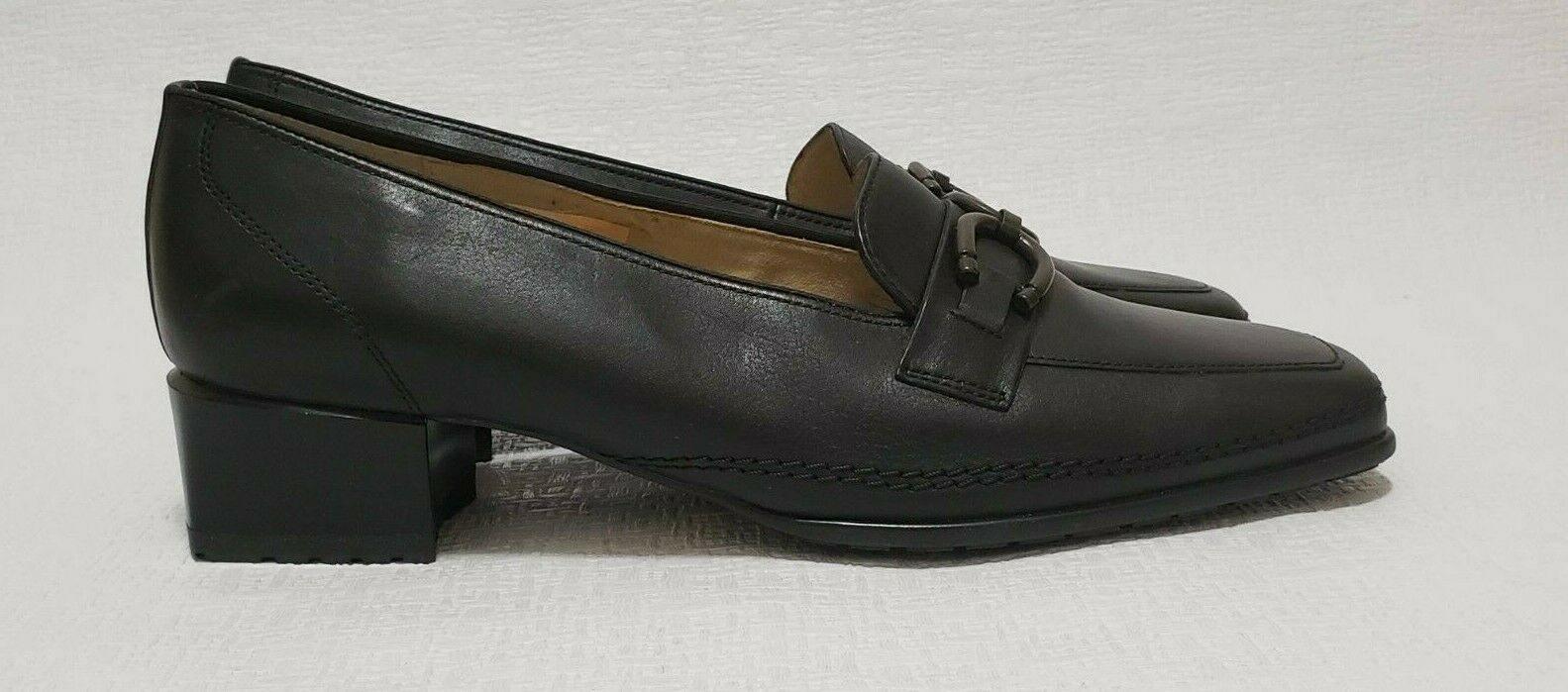 ara Women's Leather Black Loafers Relax Comfort Casual Shoes Size US 11 H  Wide - SVNYFancy