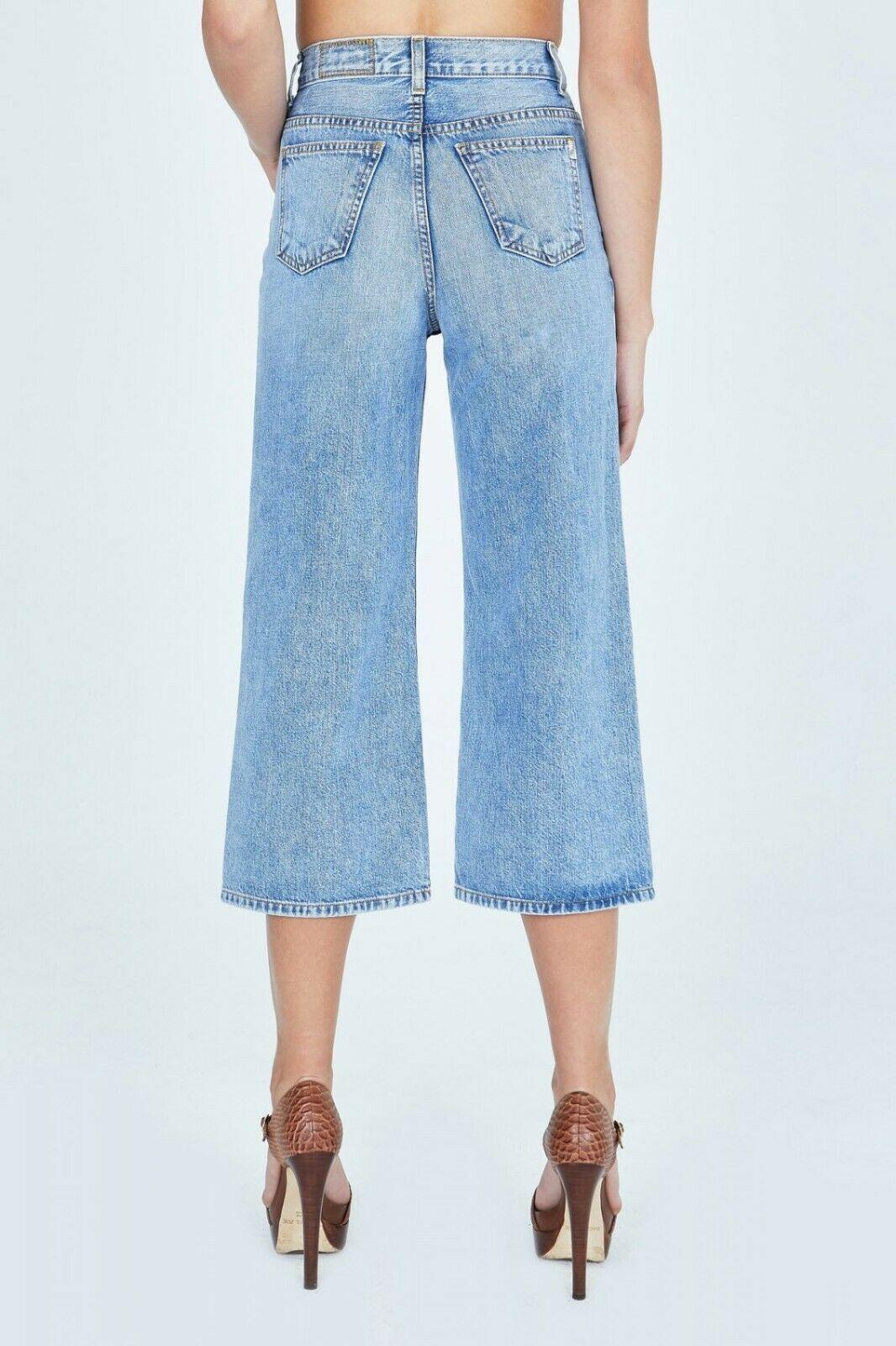 NEW May High Waist Wideleg Complete Contro Culottes Jeans Womens Size 25 - SVNYFancy