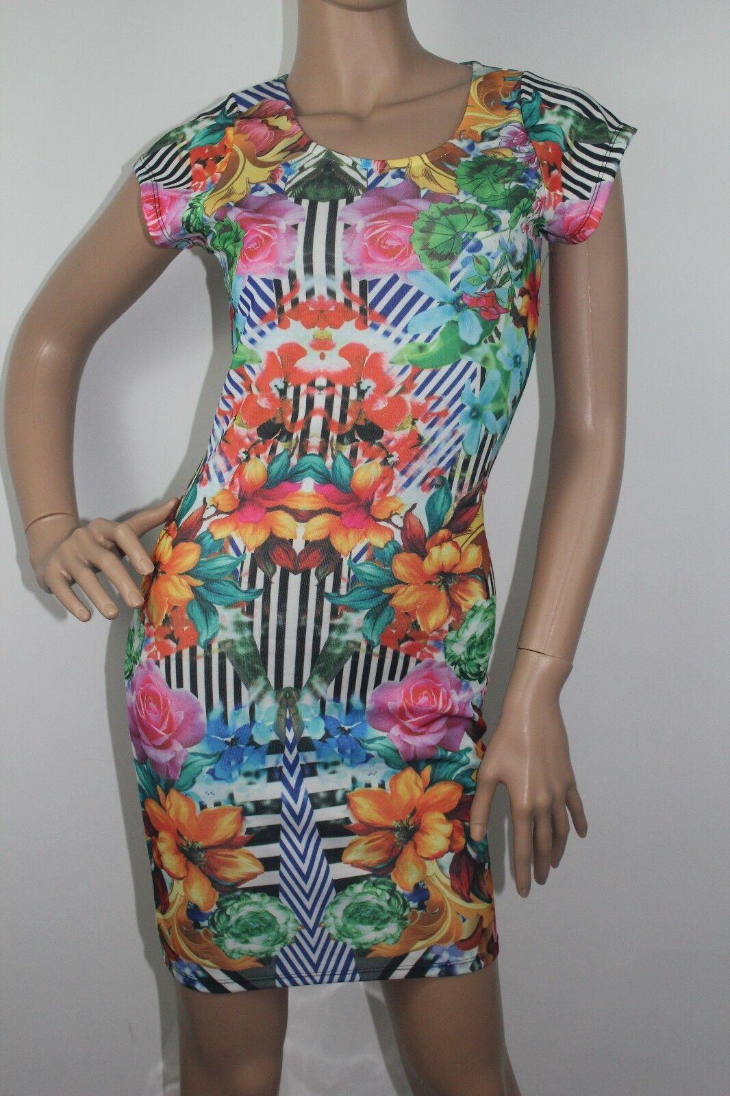 5th & LOVE NWT Cut Out Back Women's Dress Short Sleeve Multicolor Size M - SVNYFancy