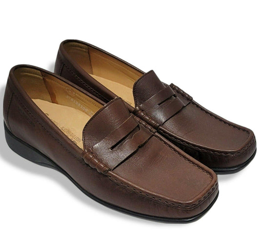 Mephisto Jenda Brown Leather Penny Loafers Women's  Size US 9.5 - SVNYFancy