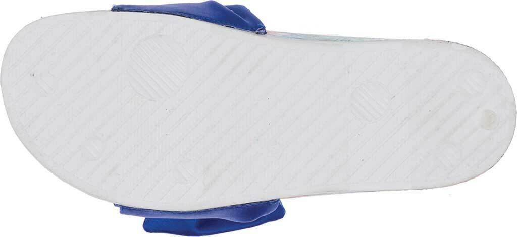 Nine West NW50843 Molded Footbed Slide Sandals Blue Bow Floral Size XL 11-12 - SVNYFancy