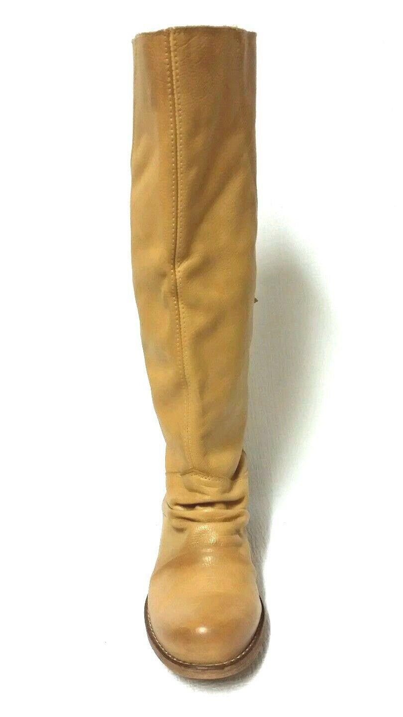 MTNG Women's Leather Riding Boot Habana Tan Size Size US 6   EU 37 - SVNYFancy