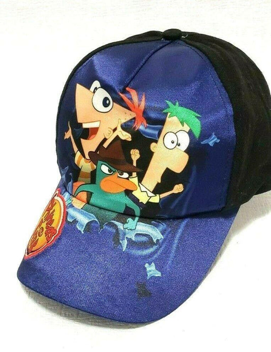 Disney Phineas and Ferb Childrens Adjustable Baseball Hat Cap Size Youth - SVNYFancy