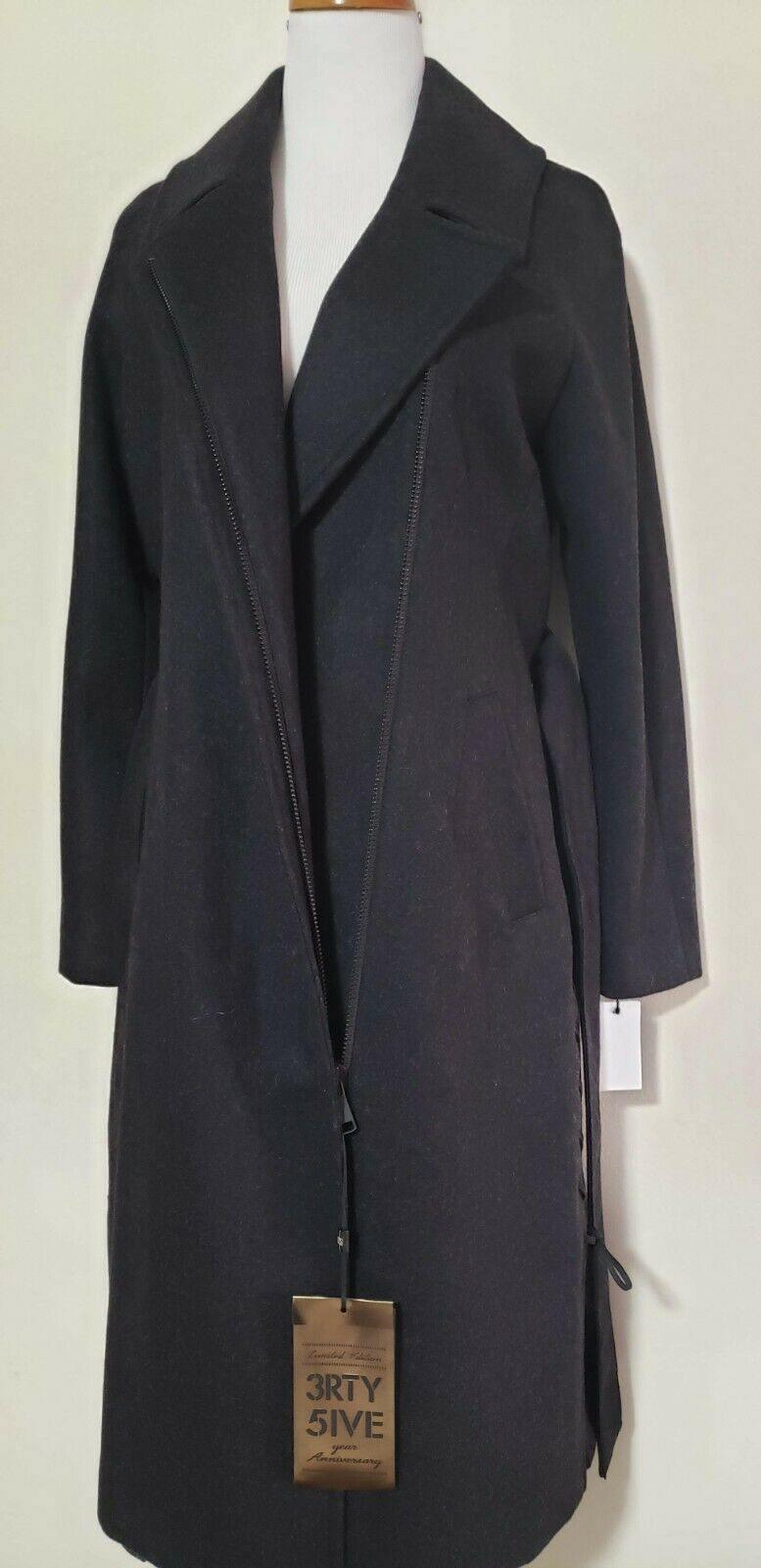 Andrew Marc Womens Baylee Wool Winter Dressy Coat Outerwear Charcol Size 6 - SVNYFancy