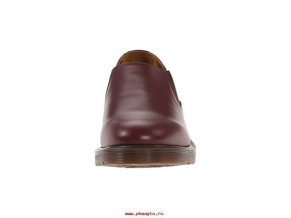 Dr.Martens Womens Maroon Smooth Slip-On Loafer Size US 5 EU 36 - SVNYFancy