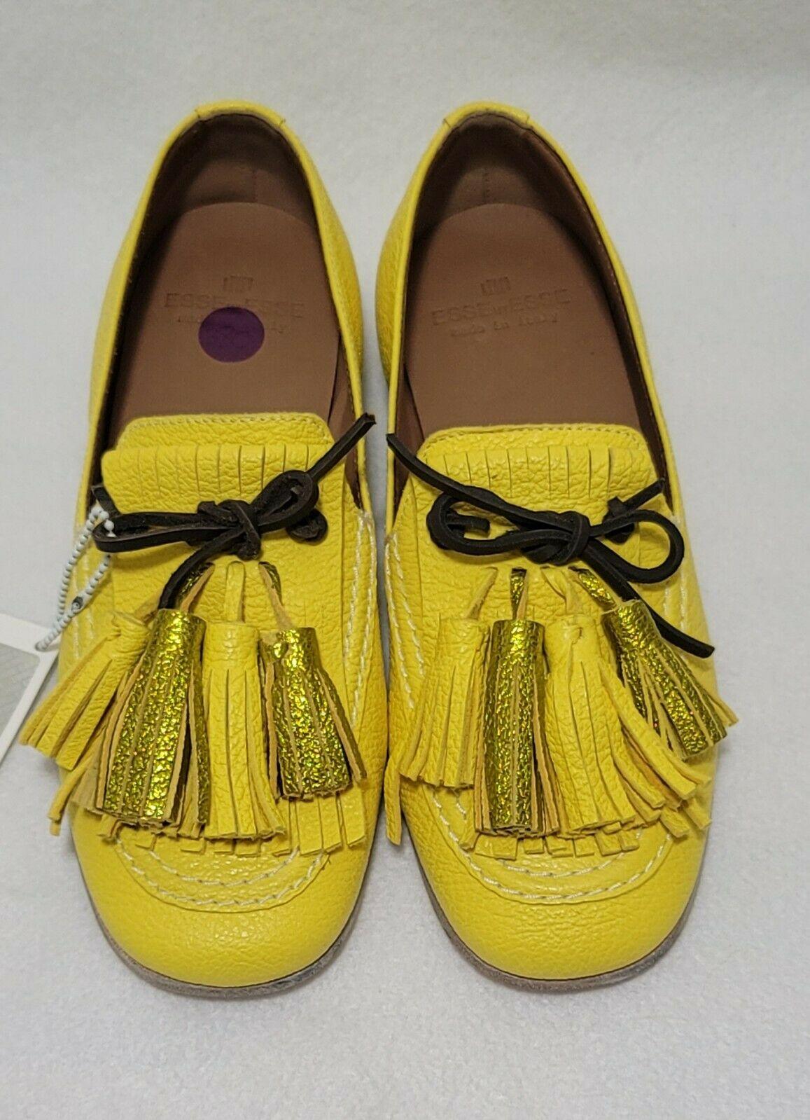 ESSE UT ESSE Women's Tassel Loafer Yllow Gold Shoes Size EU 36 US 6  Italy - SVNYFancy