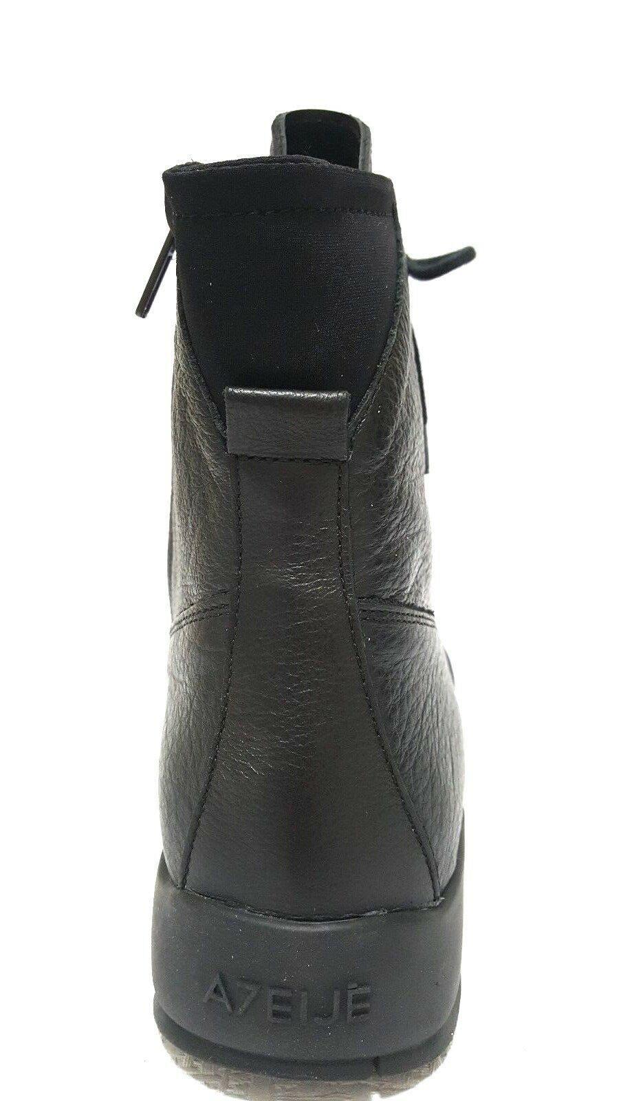 ATELJE71 MAVERICK  Platform Combat Leather Sneaker Boots Black Size US 9 M - SVNYFancy