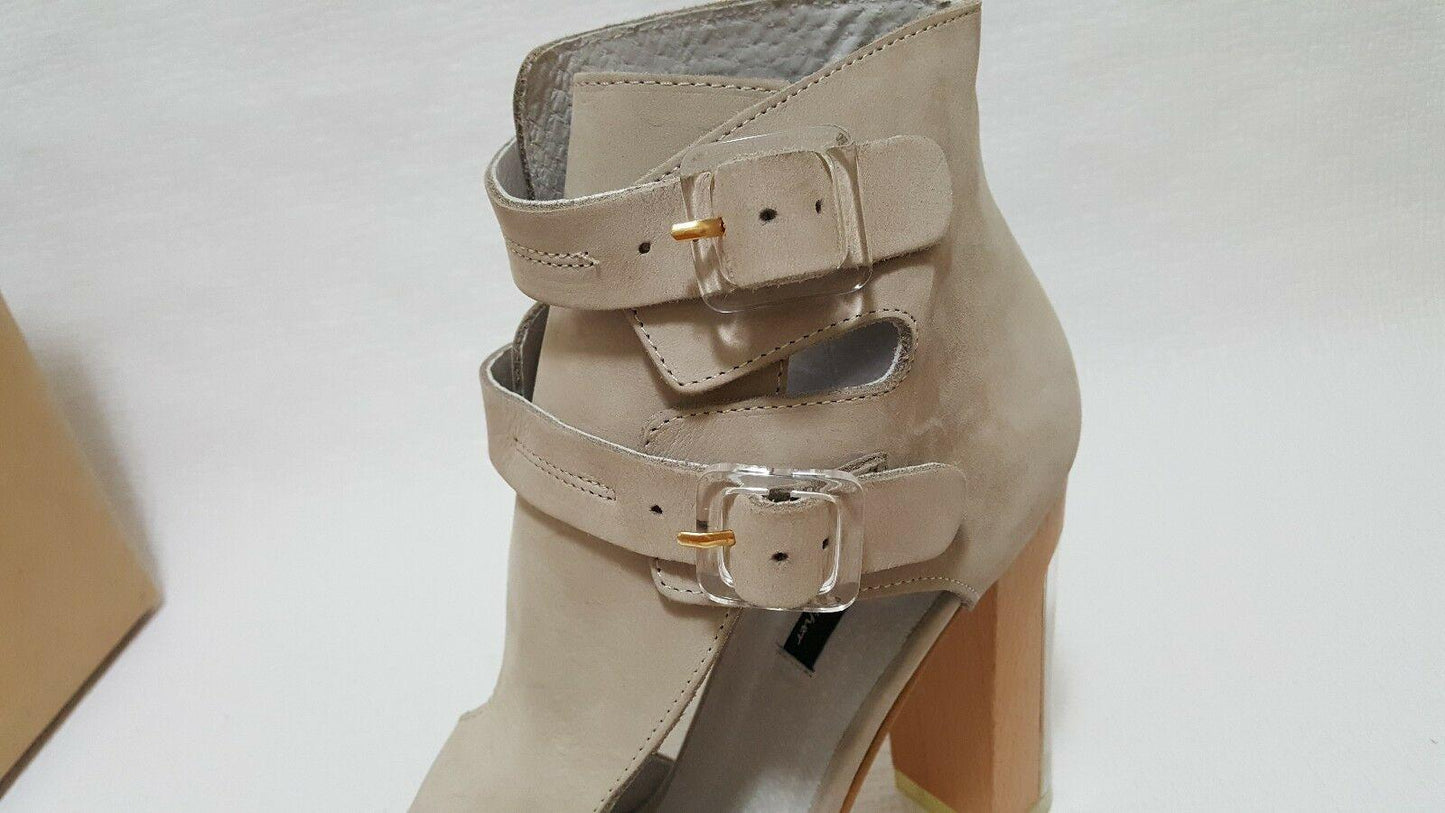 Women's Miista Sandals Shoes Ankle Boots Clear Heels Strapping Size  US 10  EU 41 - SVNYFancy