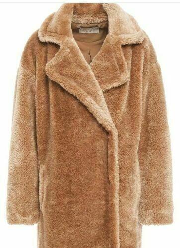 Michael Michael Kors Faux-Fur Teddy Coat - Camel Plus Size 1X - SVNYFancy