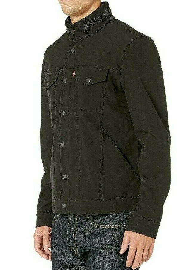 Levi's Men's Water Resistant Softshell Stand Collar Trucker Jacket Size M - SVNYFancy