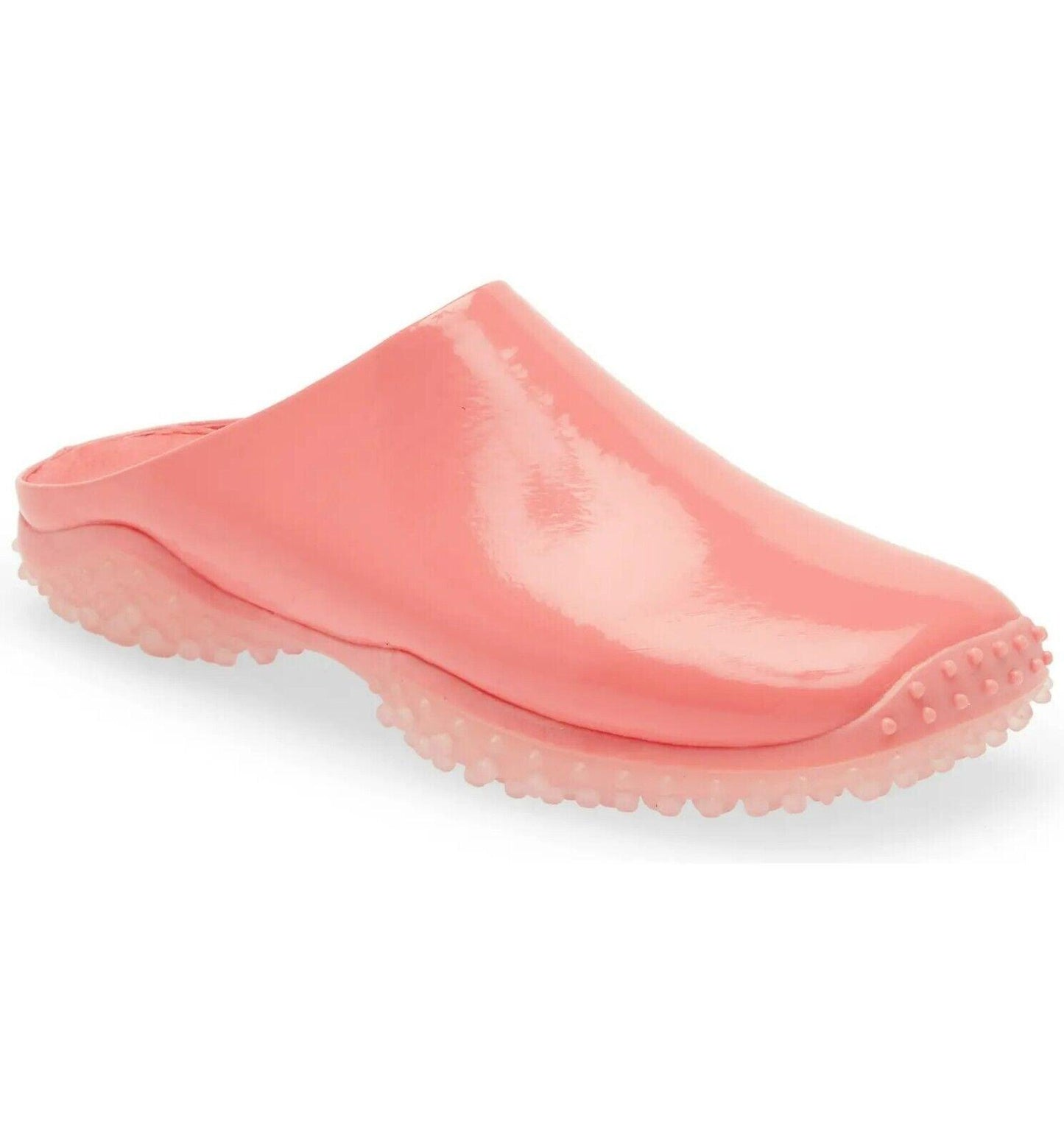 Jeffrey Campbell Lightyear Clog Mules Pink Faux Patent Leather Size US 6.5 - SVNYFancy