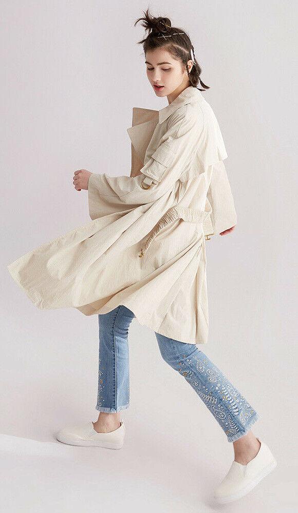 Donna Karan Women Oversize Long Belted Wrap Unlined Trench Coat Size  XXS - SVNYFancy